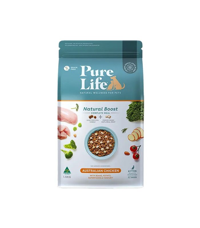 Buy Pure Life Natural Boost Chicken Kitten at Shopcityfans. Premium quality pet product designed for your pet's health and happiness.