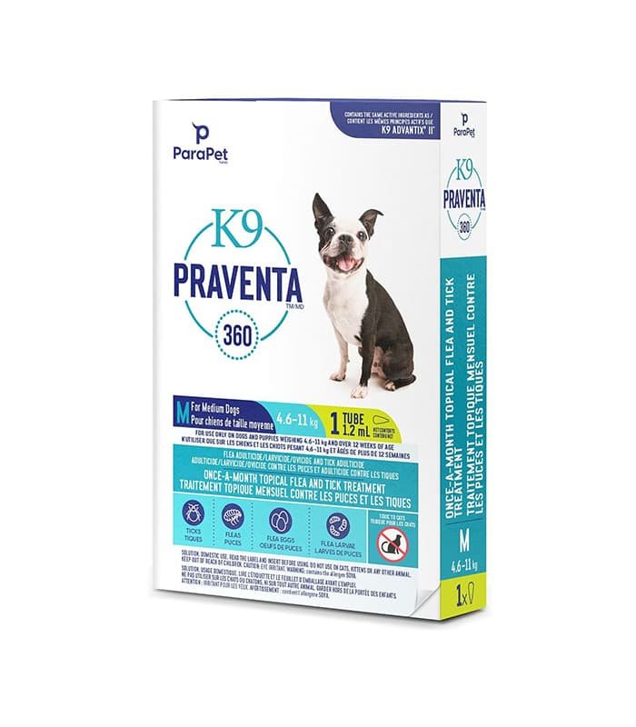 Buy Parapet K9 Praventa 360 Flea Tick Treatment For Dogs 4 6 11 Kg at Shopcityfans. Premium quality pet product designed for your pet's health and happiness.