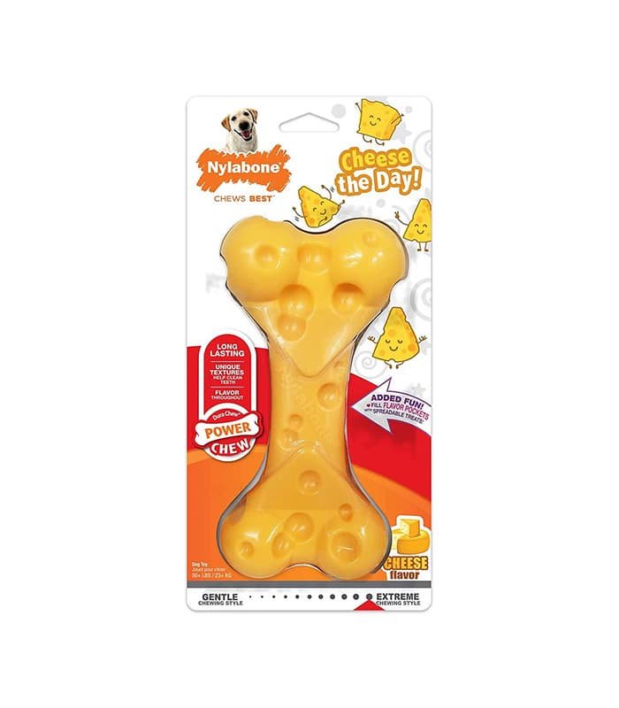 Buy Nylabone Dura Chew Cheese Bone at Shopcityfans. Premium quality pet product designed for your pet's health and happiness.