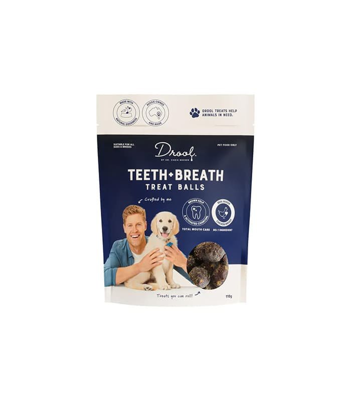 : Buy Drool By Dr Chris Brown Teeth And Breath Dog Treat at Shopcityfans. Premium quality pet product designed for your pet's health and happiness.
