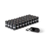 Amazon Basics Dog Poop Bags with Dispenser, 300 Count, Enhanced for Guaranteed Leakproof, Unscented, Includes Leash Clip