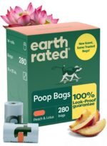 Earth Rated Poop Bags for Dogs, Guaranteed Leak Proof and Extra Thick Waste Bag Refill Rolls, Lavender Scented, 270 Bags