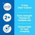 Fresh Step Clumping Cat Litter, Multi-Cat, Long Lasting Odor Control Kitty Litter with Activated Charcoal, Low Dust Formula, 14 lb